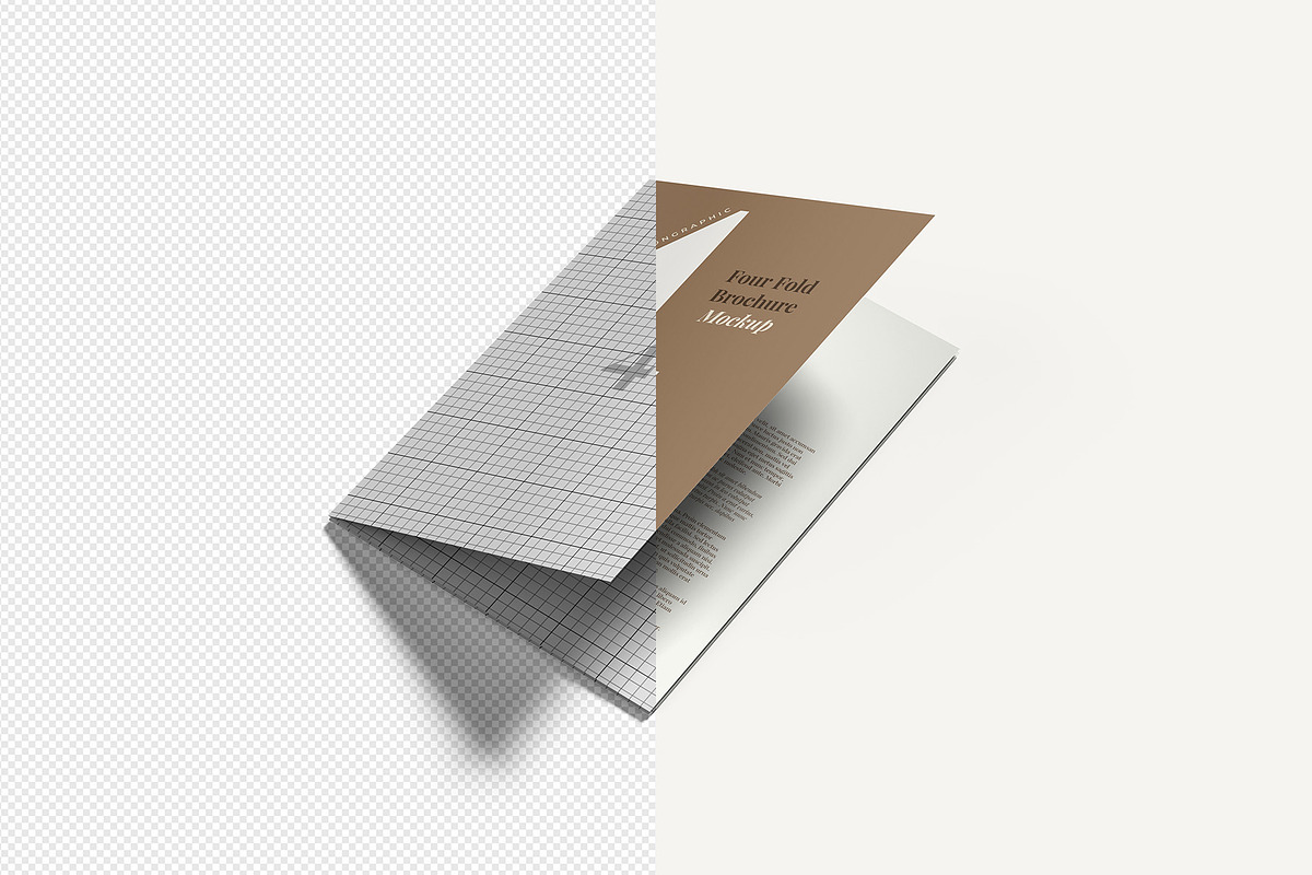 4 Fold A4 Brochure Mockup, an Advertising Mockup by Illusiongraphic (Photo 14 of 21)