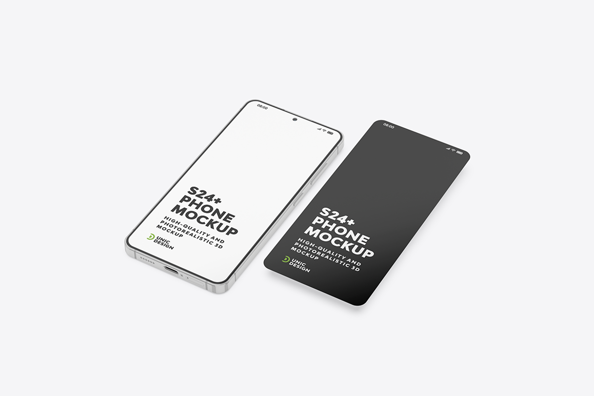 S24+ Phone Mockup, an Android Mockup by UnicDesign (Photo 6 of 10)
