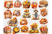 Autumn Vibes Clipart | Cozy Fall, a Seasonal Illustration by GlamArtZhanna (Thumbnail 4 of 5)