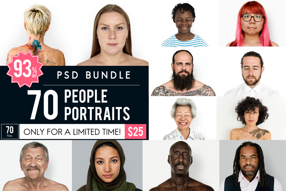 The Best People Portraits Bundle, a Graphic by rawpixel (Photo 1 of 8)