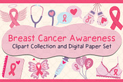 Breast Cancer Awareness Graphic Set, a Pattern Graphic by Drafts n Doodles (Thumbnail 1 of 6)