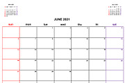 Calendar Planner 2021, a Flyer Template by art789 studio (Thumbnail 6 of 13)
