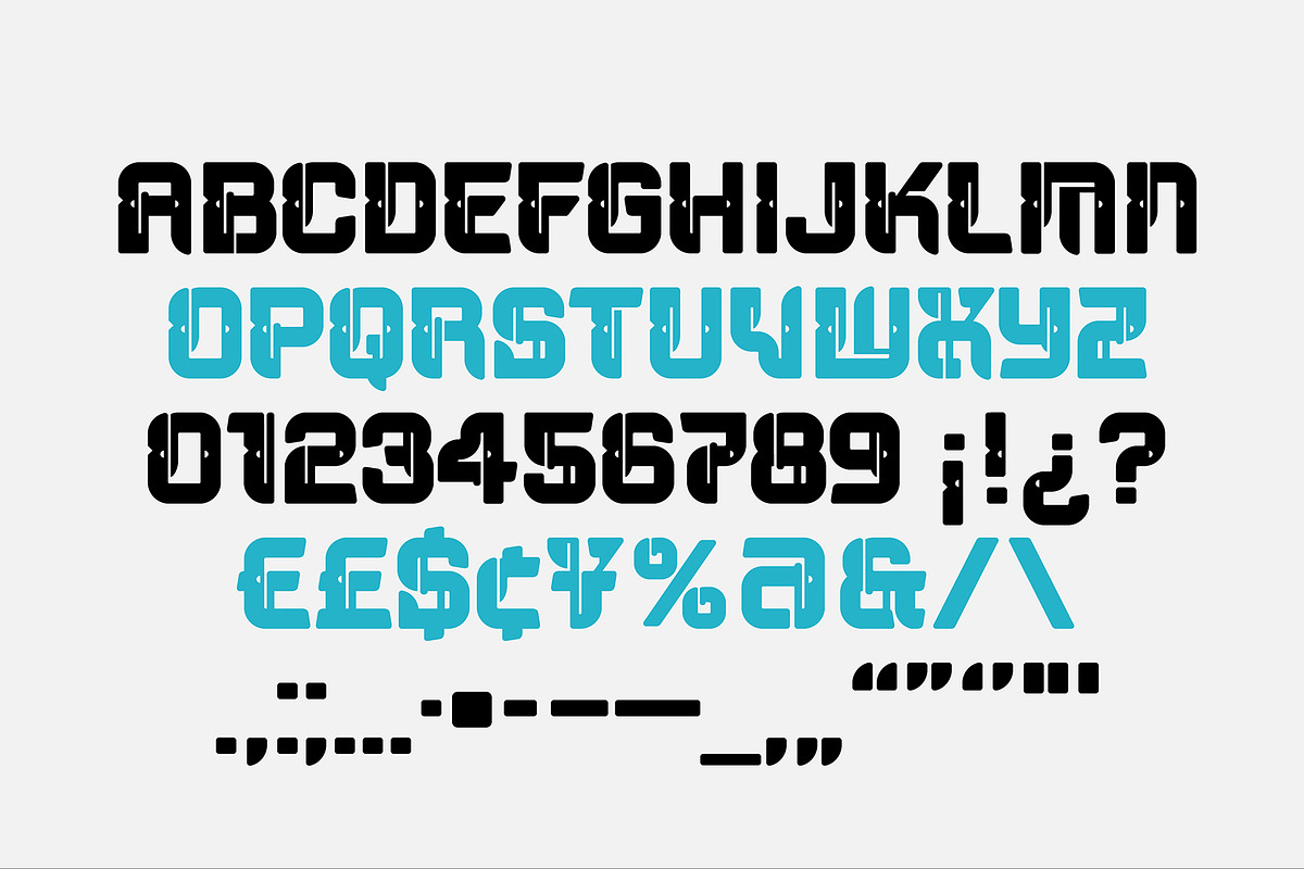 Axiom - Futuristic font, a Font by SelfBuild Type (Photo 4 of 5)