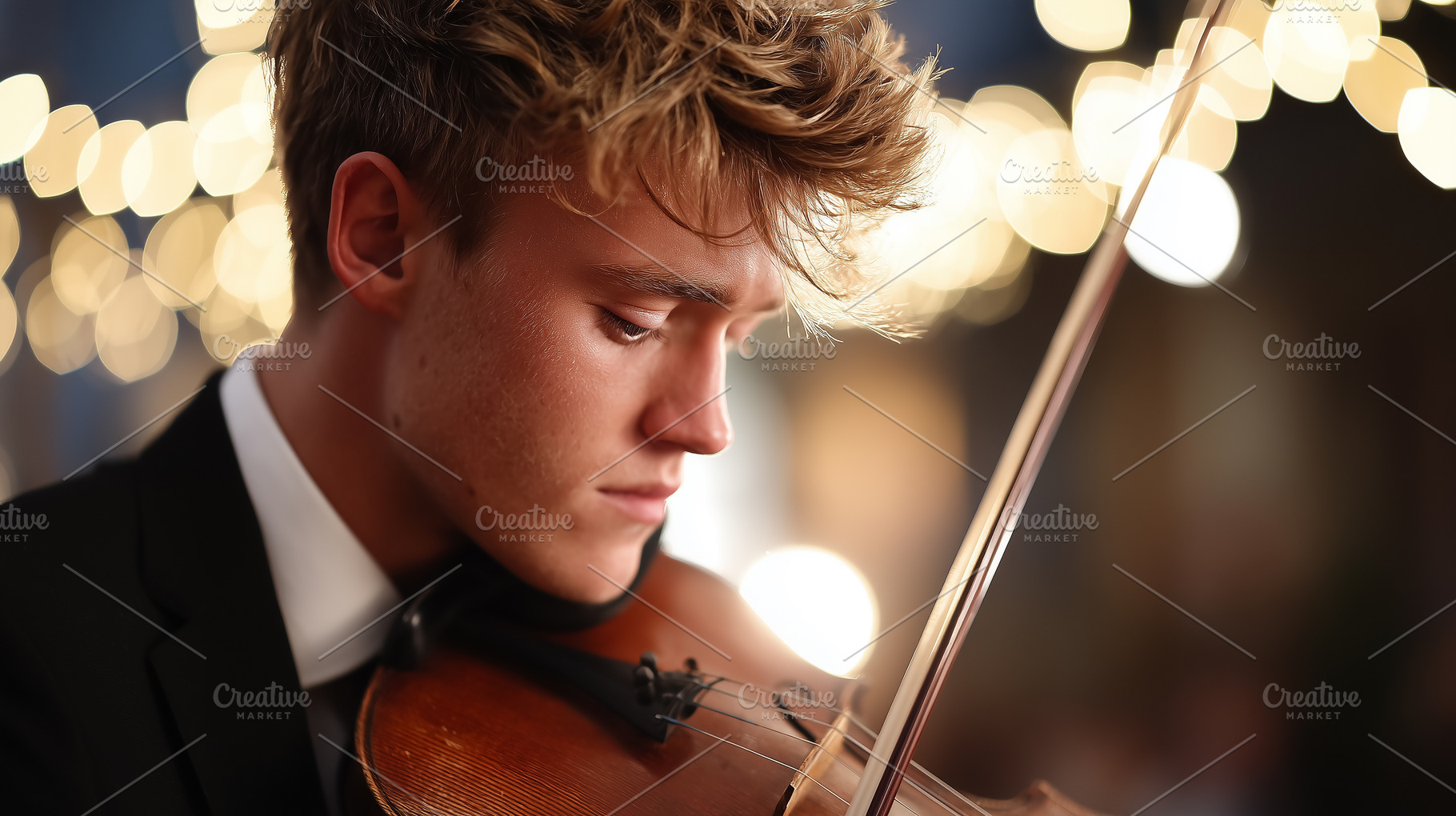 Young male violinist in formal, an Arts & Entertainment Photo by MistyDay