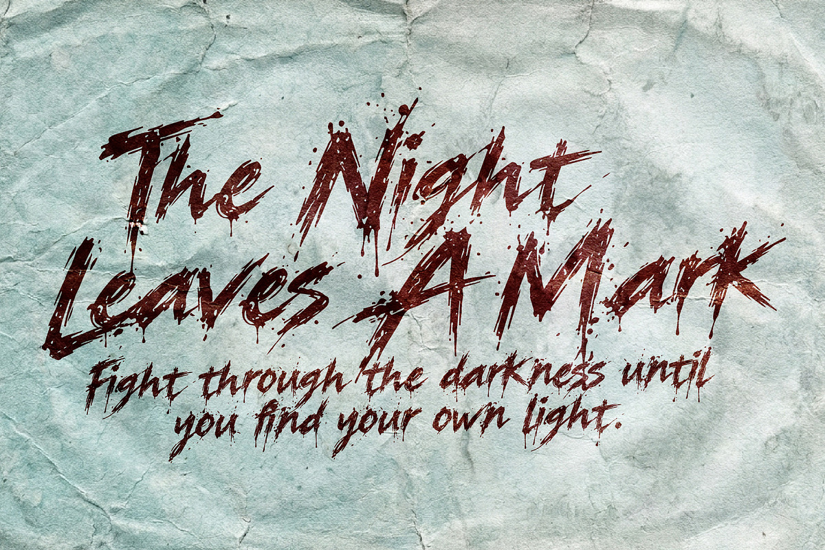 Huntwakes Midnight Slash Grunge font, a Handwritten Font by HypeWorksCo (Photo 5 of 15)