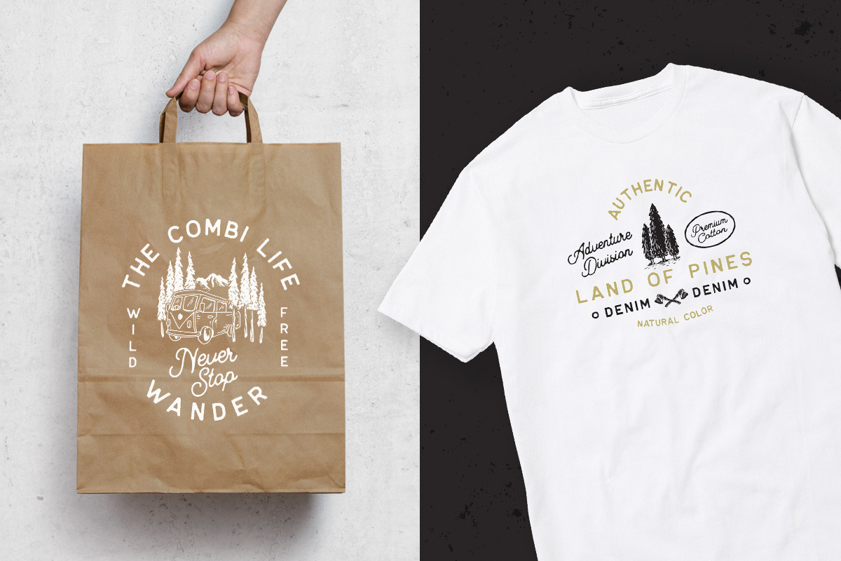 OUTDOOR Logo Creator (Bonus 2 Fonts), a Branding & Logo Template by Letterhend Studio (Photo 3 of 8)