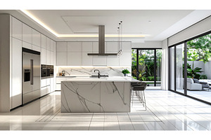 Modern luxury kitchen with white, an Architecture Photo by Igor Tichonow