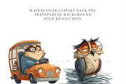 School Animal Clipart Set, an Animal Illustration by Pati Charm Studio (Thumbnail 5 of 7)
