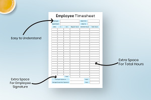 Employee Timesheet Printable