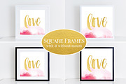 Square Frames Mockup Bundle (55) b&w, a Print Template by BrownLeopard (Thumbnail 2 of 6)