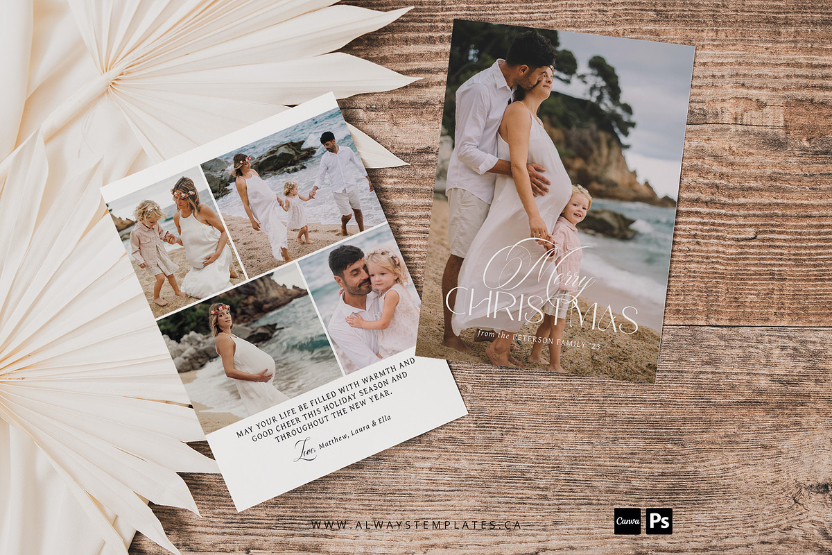 Christmas Card Template CC192, a Card Template by Always Templates (Photo 1 of 6)