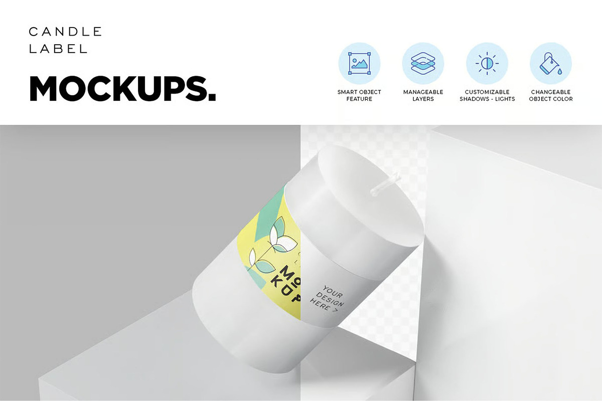 Candle Mockup, a Product Mockup by megostudi0 (Photo 4 of 7)