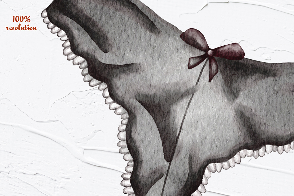 Lingerie Watercolor Collection, an Object Illustration by BarvArt (Photo 7 of 9)