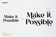 Shallota - Stylish Display Font, a Sans Serif Font by Ekahermawan (Thumbnail 6 of 13)