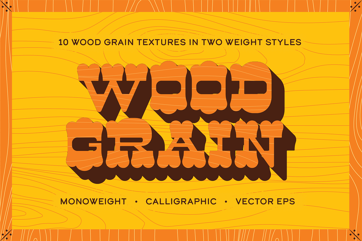 Woodgrain Vector Texture Pack, a Texture Graphic by Quentin Bangston (Photo 1 of 5)
