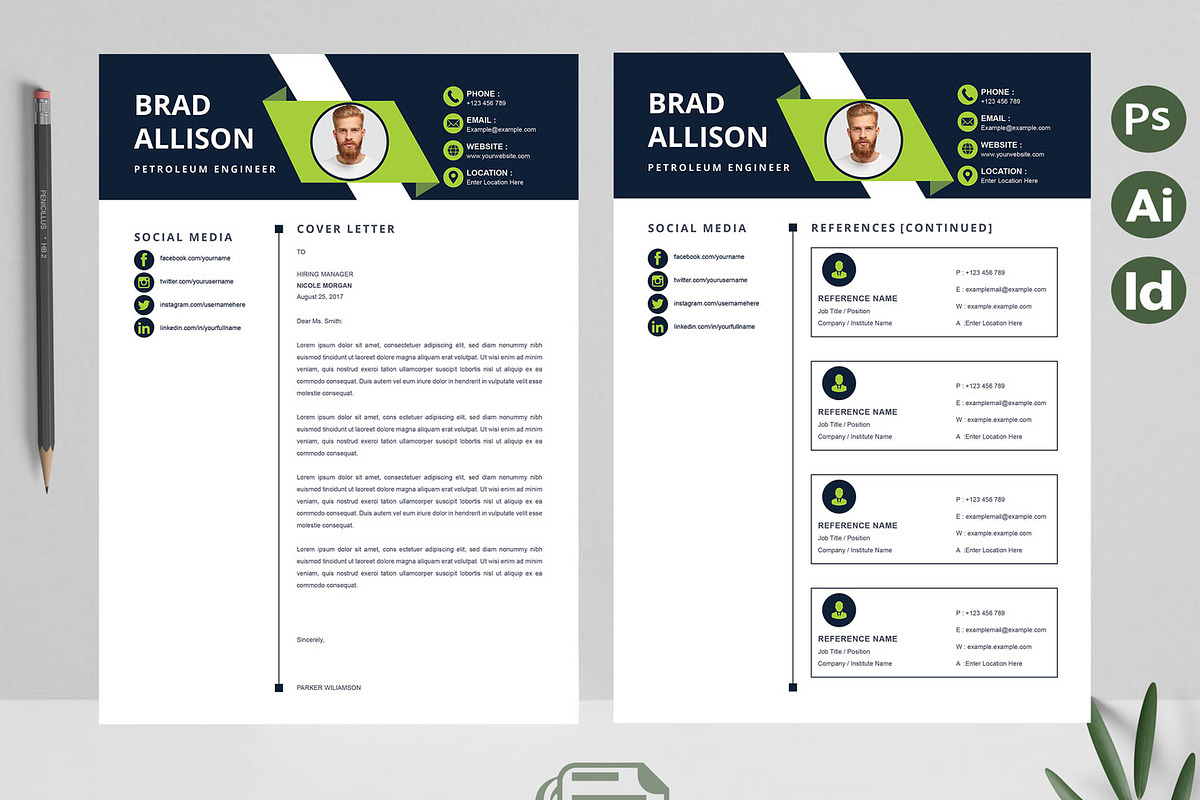 New Resume | CV Template, a Resume Template by Attractive Resume (Photo 3 of 3)