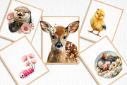 Whimsical Spring Animals Clipart, an Illustration by DreamArtGraphic (Thumbnail 7 of 8)