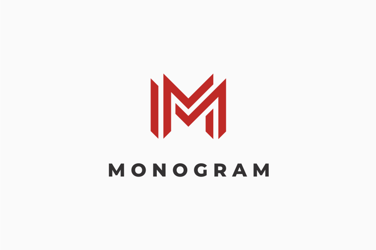 Monogram Letter M logo design, a Branding & Logo Template by johnkent (Photo 1 of 3)