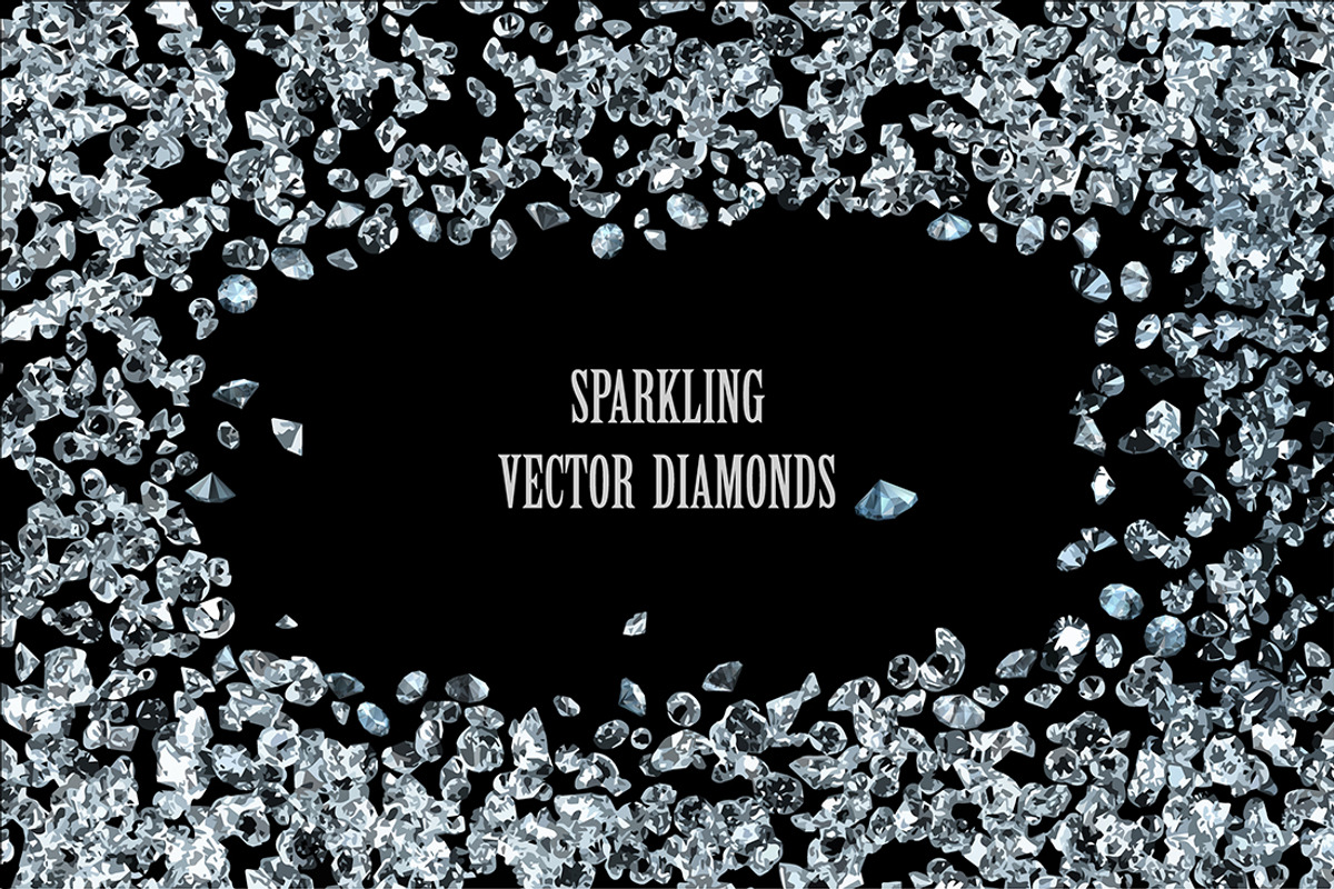 Vector diamonds collection, an Object Graphic by Digithings (Photo 4 of 4)