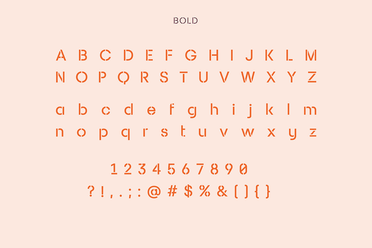 Sukima Stencil Display Font preview 2