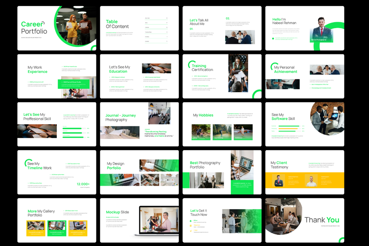 Career - Portfolio & Resume, a Presentation Template by Hammad Arif (Photo 2 of 2)