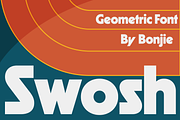 Swosh - Geometric Display Font, a Sans Serif Font by Pipello Grafik (Thumbnail 1 of 14)