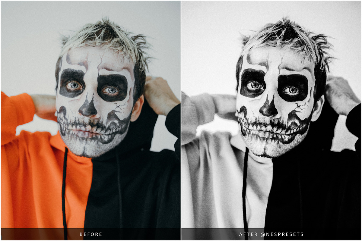 BLACK & WHITE LIGHTROOM PRESETS, an Action Add-On by Nes Design Co (Photo 5 of 13)