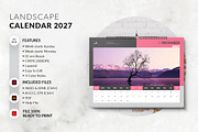 Landscape A3 Calendar 2027, a Stationery Template by MstArtwork (Thumbnail 4 of 8)