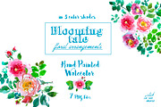 Blooming Tale. Watercolor clipart, an Illustration by Irina Dolgikh (Thumbnail 3 of 8)