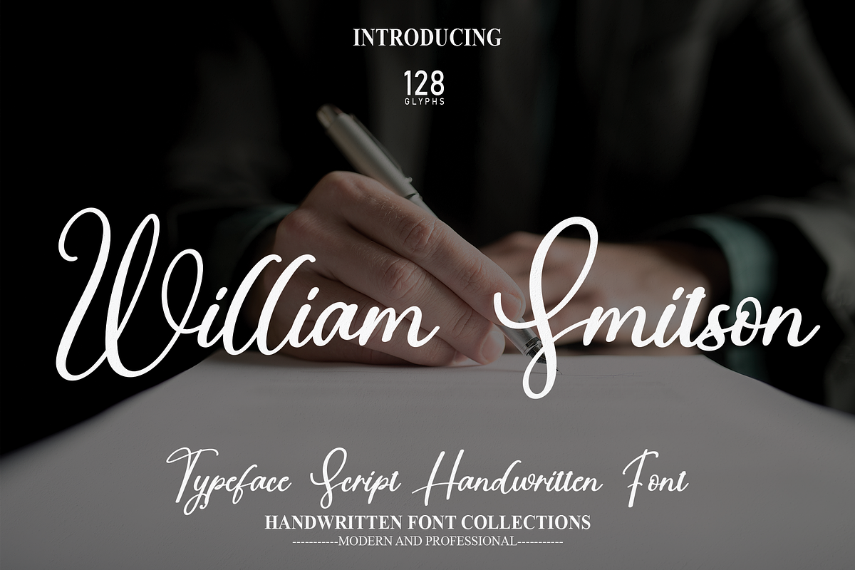 William Smitson | Script Font, a Script Font by Scratchones (Photo 1 of 8)