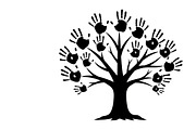 family handprint tree silhouette, an Illustration by Amazin_art (Thumbnail 17 of 29)