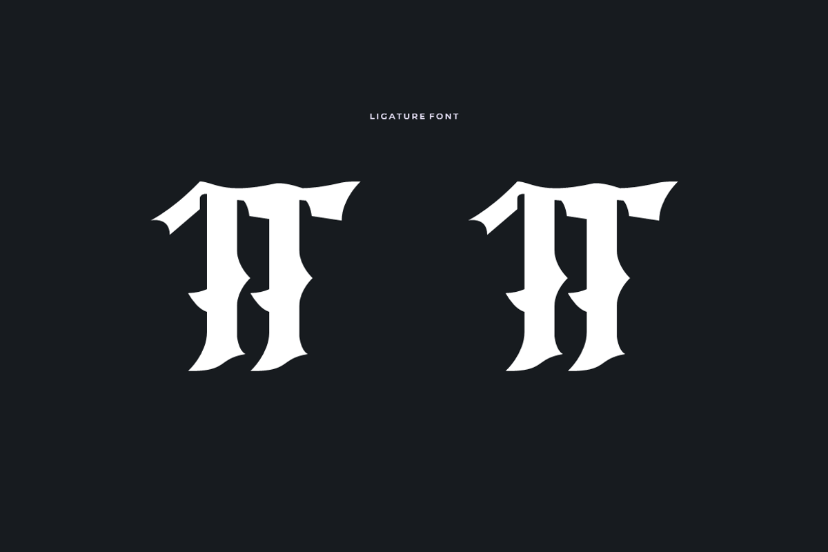 Rigo Kicmer - Old English Font, a Blackletter Font by Iqsiart Studio (Photo 5 of 8)