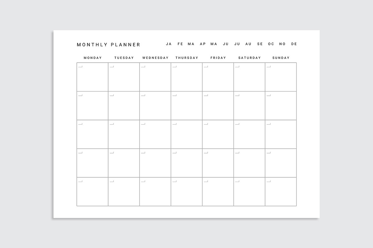 To-Do Daily Weekly Monthly Planner, a Stationery Template by Amit Debnath