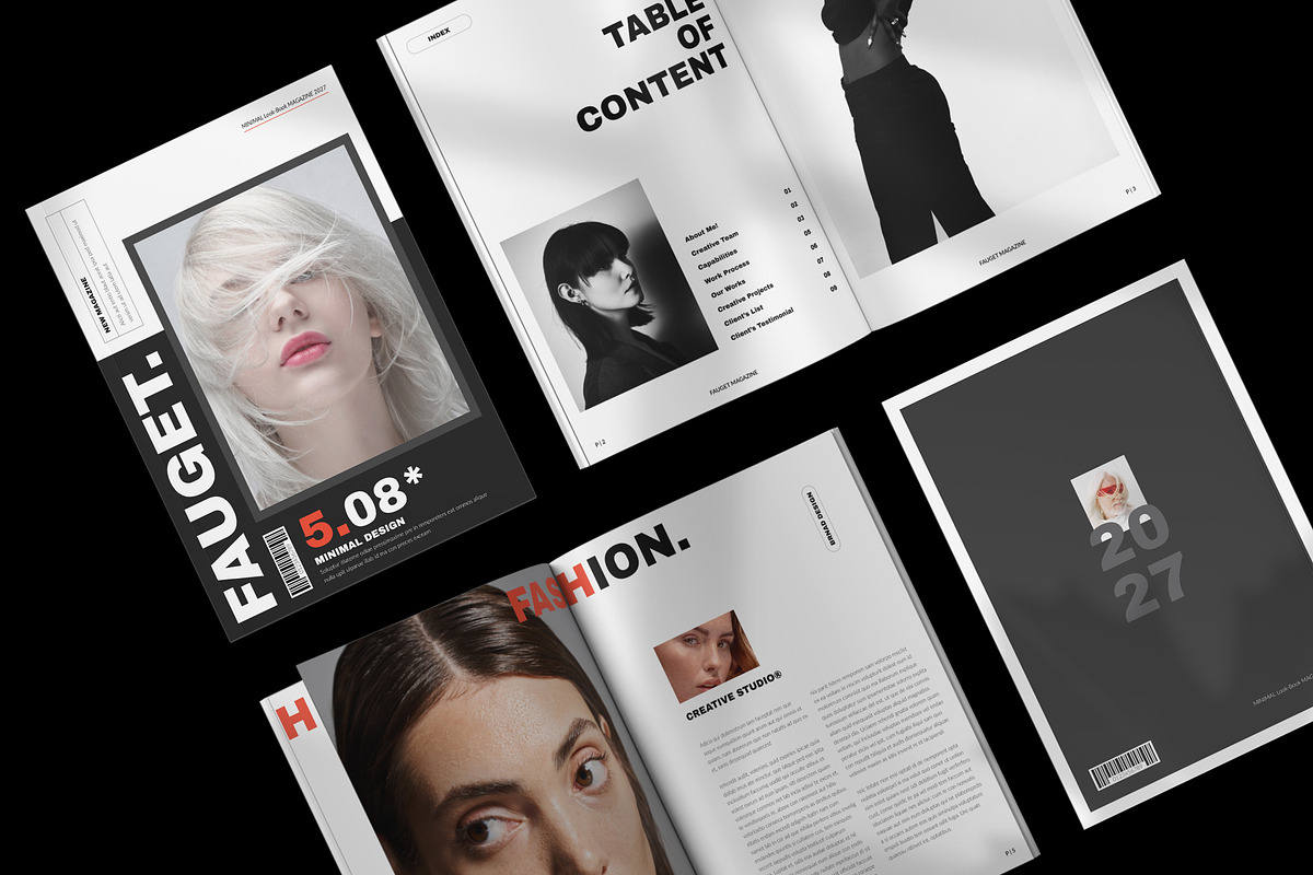 AURA Magazine Brochure Template, a Brochure Template by NorthPeak (Photo 2 of 14)