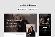 ChateauChic - Fashion Landing Page, a Landing Page Template by productype1 (Thumbnail 3 of 5)