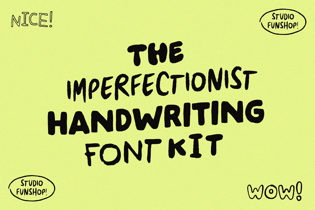 Imperfectionist Handwriting Font Kit, a Font by Studio Funshop by Kelli (Photo 1 of 10)