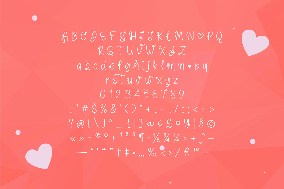 My Love - Valentine Handwritten Font, a Script Font by Mightyfire (Photo 4 of 4)
