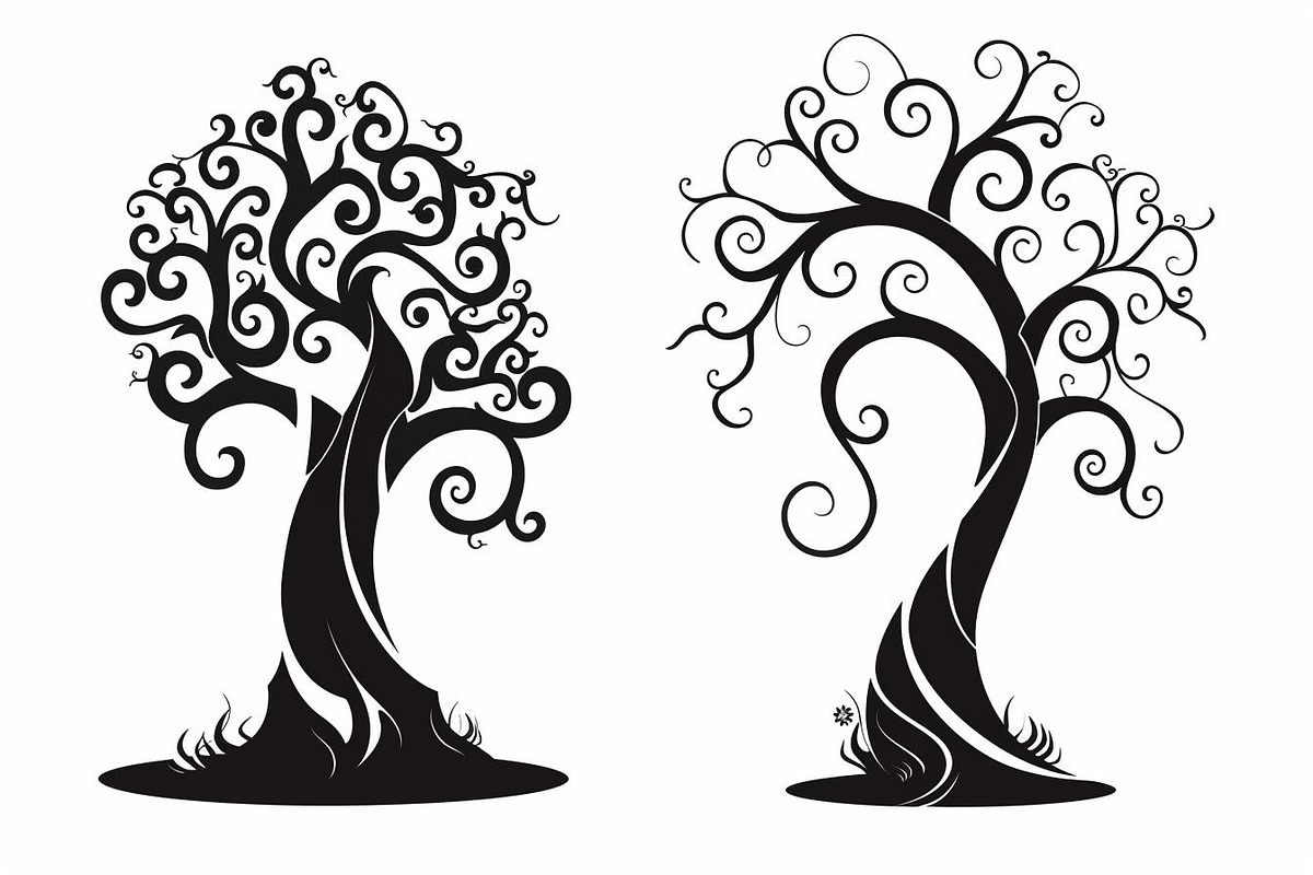 Tree Laser Cut Bundle | Decorative, a Graphic by Designs_River (Photo 2 of 12)