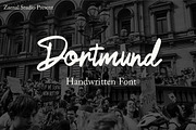Dortmund, a Script Font by Zaenal Studio (Thumbnail 1 of 13)