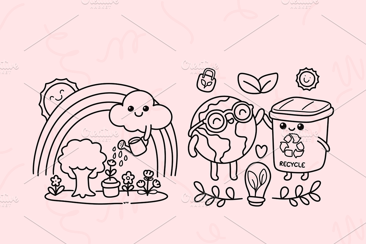 Bold & Easy Coloring Book Bundle, an Empty State Illustration by Neon Studio (Photo 10 of 32)