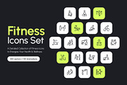 Fitness Icons Bundle, an Outline Icon by Prosymbols (Thumbnail 1 of 10)