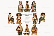 Reading Season Clipart, a Seasonal Illustration by GlamArtZhanna (Thumbnail 4 of 8)