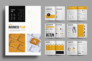 Business Plan Brochure Layout, a Brochure Template by ContestDesign