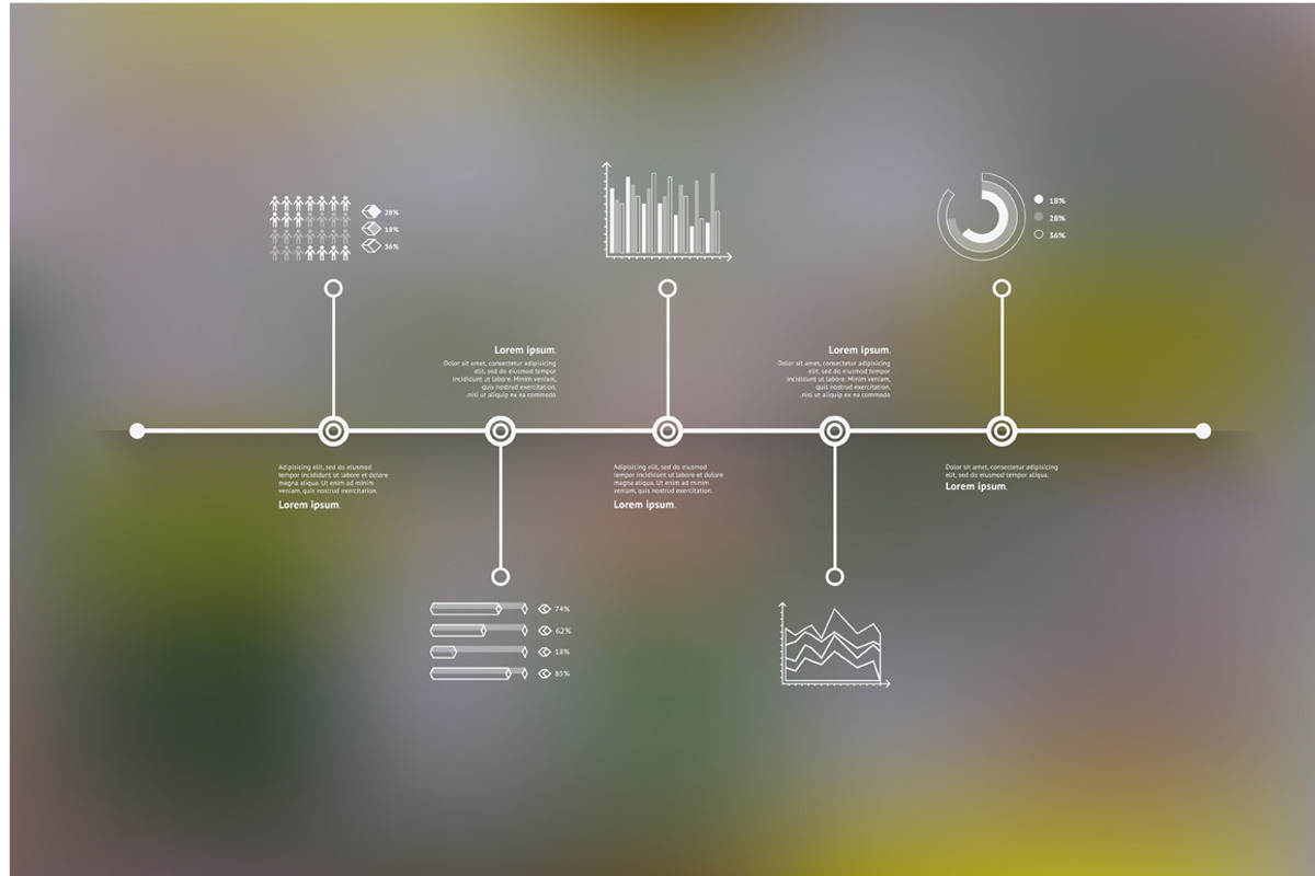 TIMELINE INFOGRAPIC SET #2, a Presentation Template by bum katrin (Photo 3 of 4)