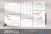 Calendar Template/Calendar 2024, a Stationery Template by Design Zone (Thumbnail 1 of 6)
