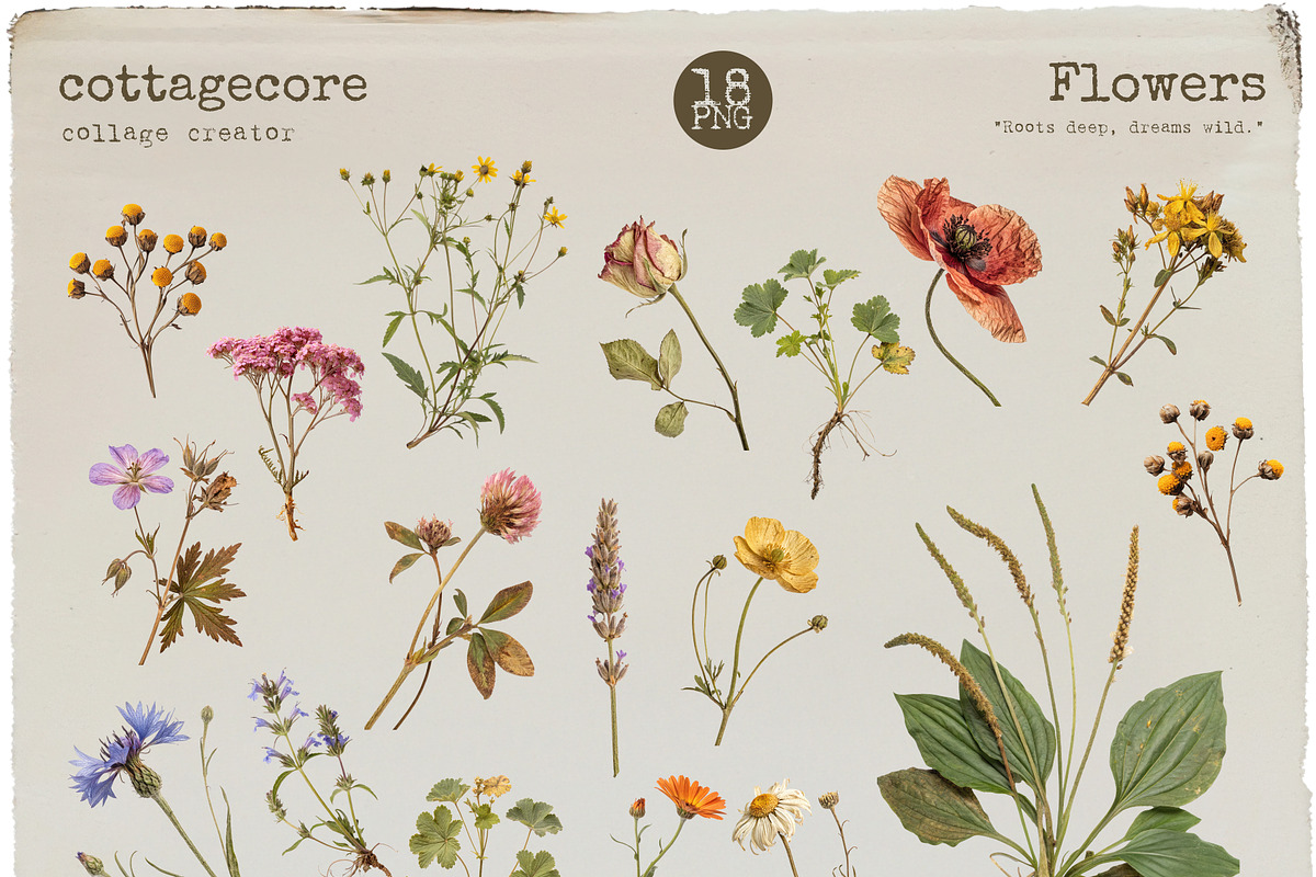 Cottagecore Collage Creator, an Object Graphic by Polli Deeva (Photo 5 of 11)