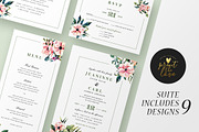 Wedding Invitation Suite - Jeaninne, an Invitation Template by Print The Love Boutique (Thumbnail 1 of 12)