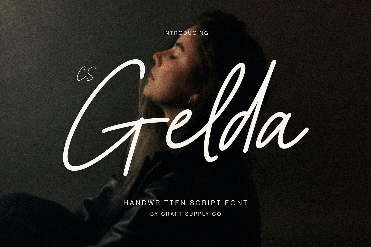 CS Gelda – Modern Script Font, a Script Font by Craft Supply Co. (Photo 1 of 8)