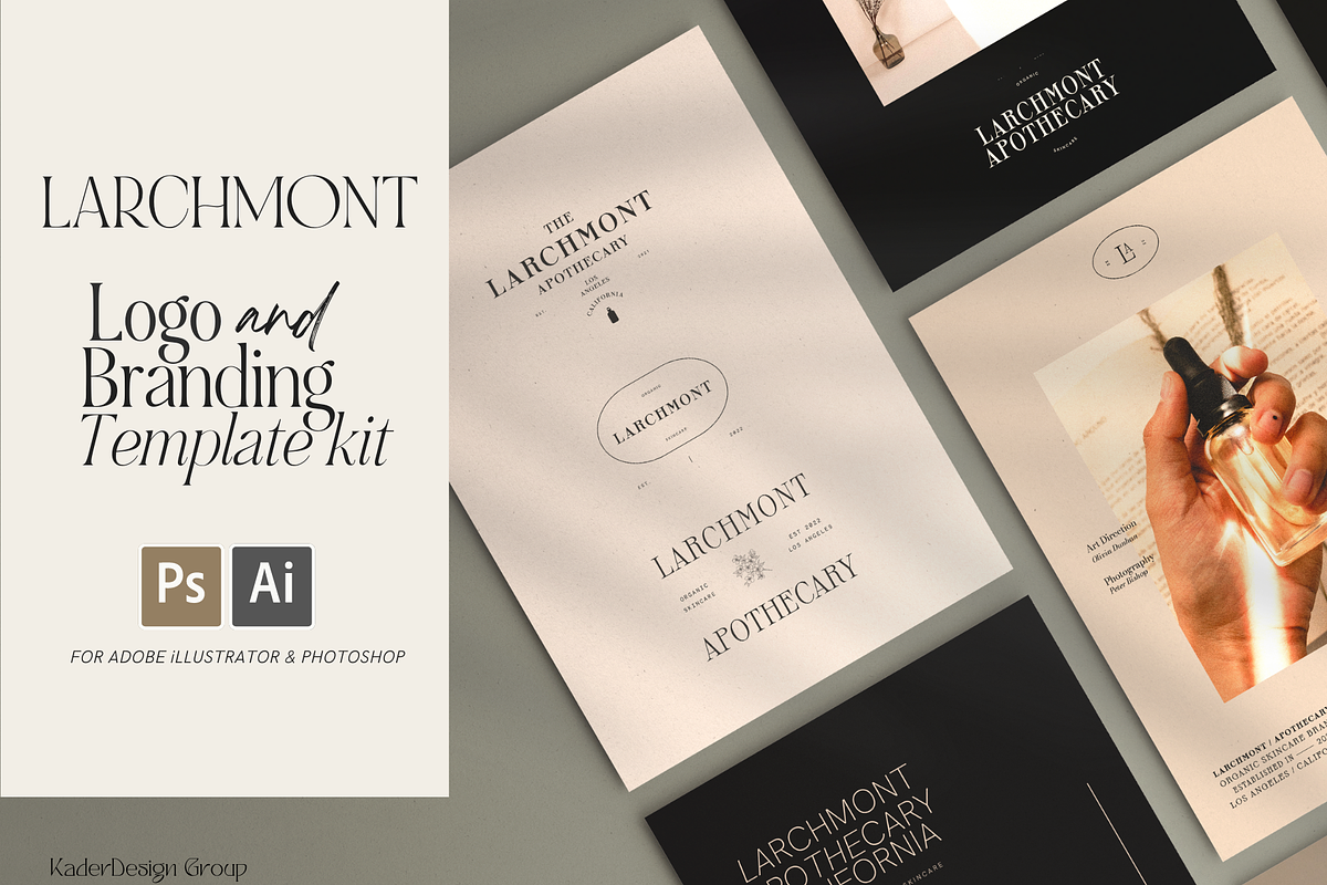 Larchmont Logo Maker Template Kit, a Branding & Logo Template by ALunadoki Design (Photo 1 of 8)
