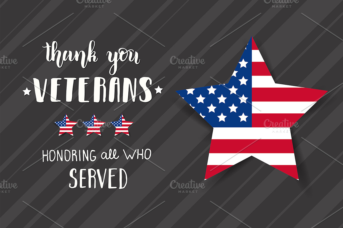 Happy Veterans Day. Greeting card, an Invitation Template by Tabiti